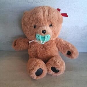 Interactive Little Live Pets Cozy Dozys Beau Brown Teddy Bear Pacifier
